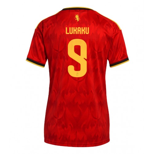 Stroje piłkarskie Belgia Romelu Lukaku #9 Koszulka Podstawowej dla damskie MŚ 2026 Krótki Rękaw